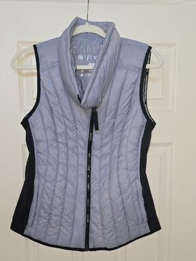 Calvin Klein Performance Lavender and Black Quilted Puffer Vest
